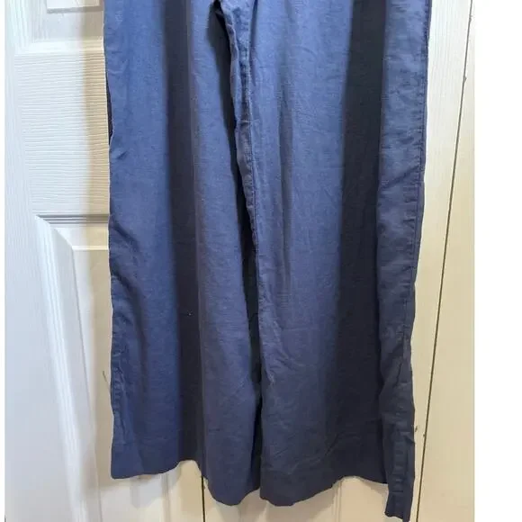 Urban Outfitters Marta Blue Linen Blend Sleeveless Jumper Size Small - Picture 4 of 8